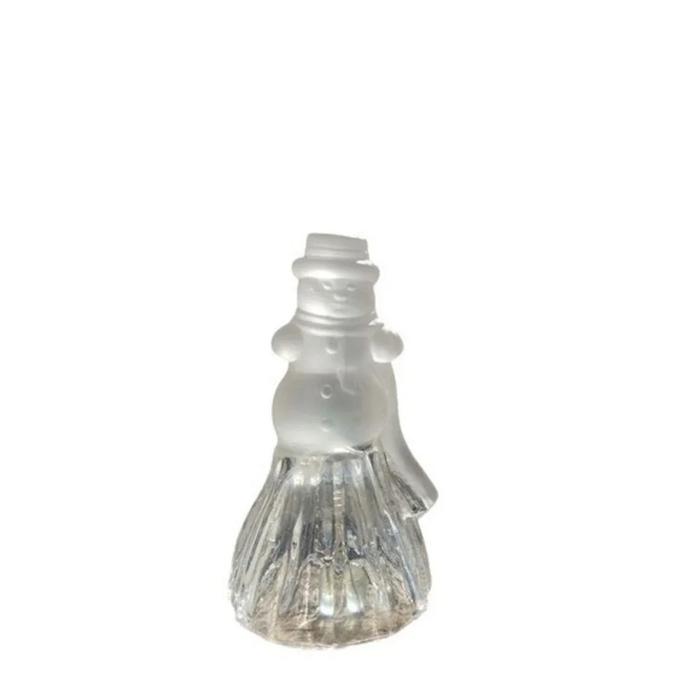 Celebrations Christmas 24% lead Crystal Frosted Snowman Bell 4‎ 1/2